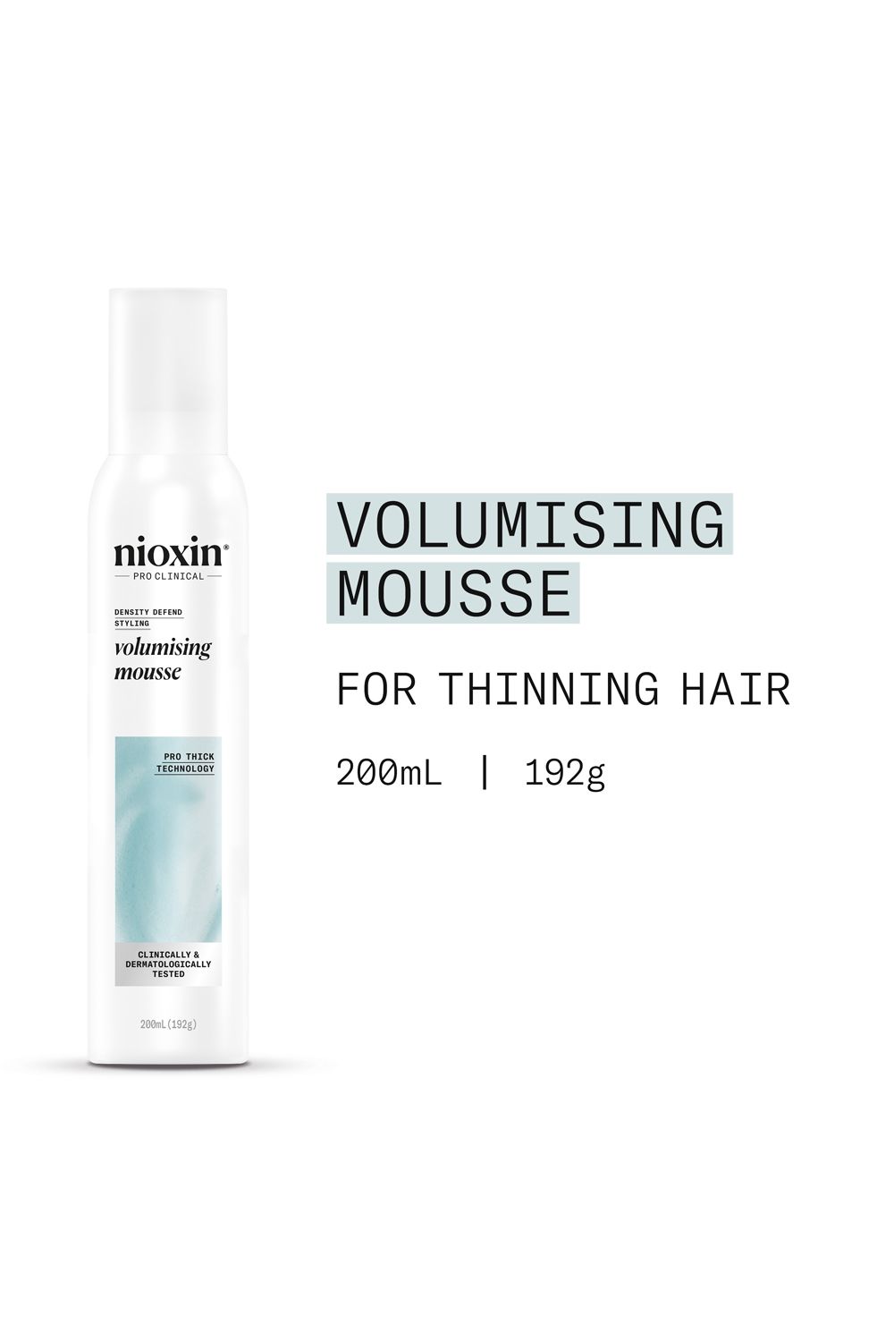 Nioxin Density Defend Styling volumising   Thickening Mousse, 200ml
