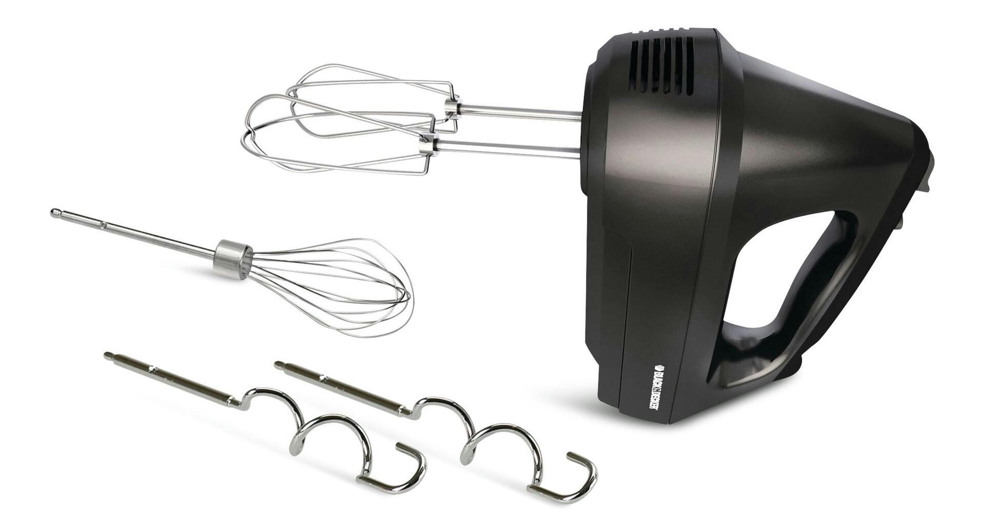 Black & Decker 6-Speeds Hand Mixer w/ Storage Case Black