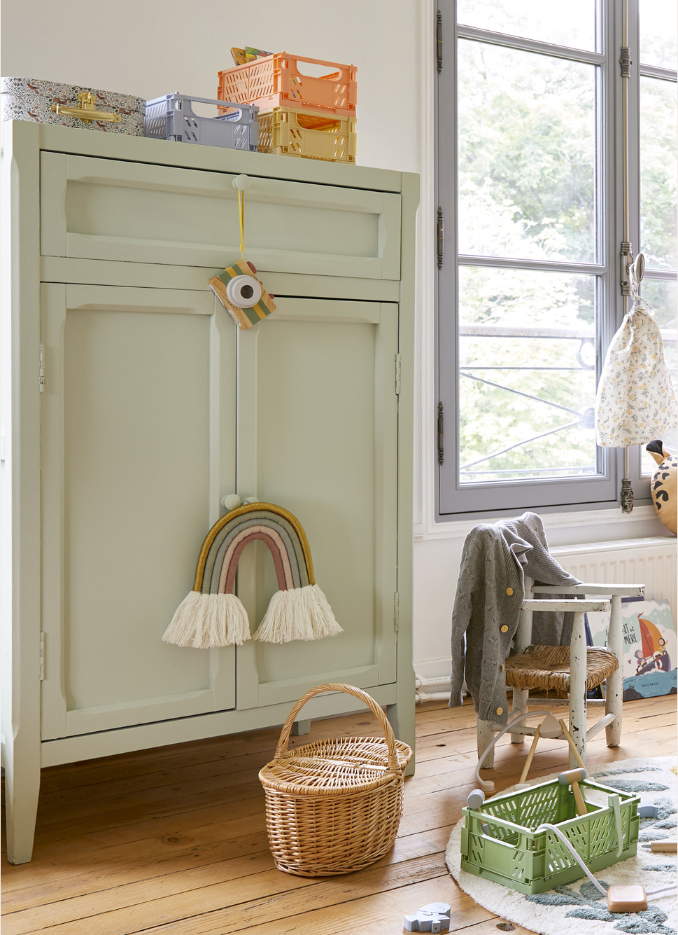 PETIT PANIER PIQUE-NIQUE EN OSIER NATUREL