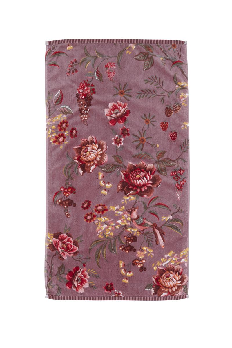 Pip Studio handdoek Secret Garden - 55x100 cm - lichtpaars