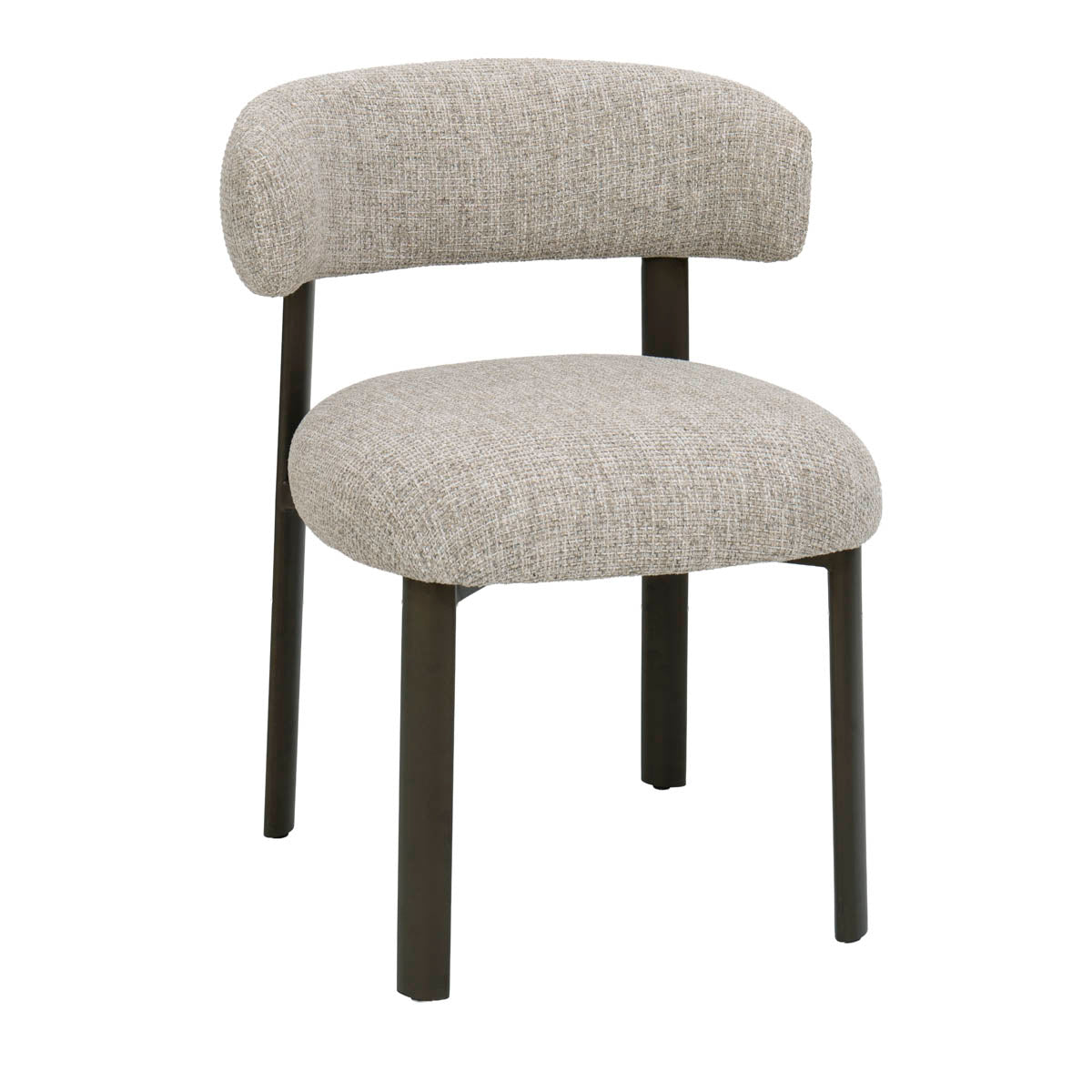 DÉJA Living Eetkamerstoel Alamo - Beige/Brons - Set van 2
