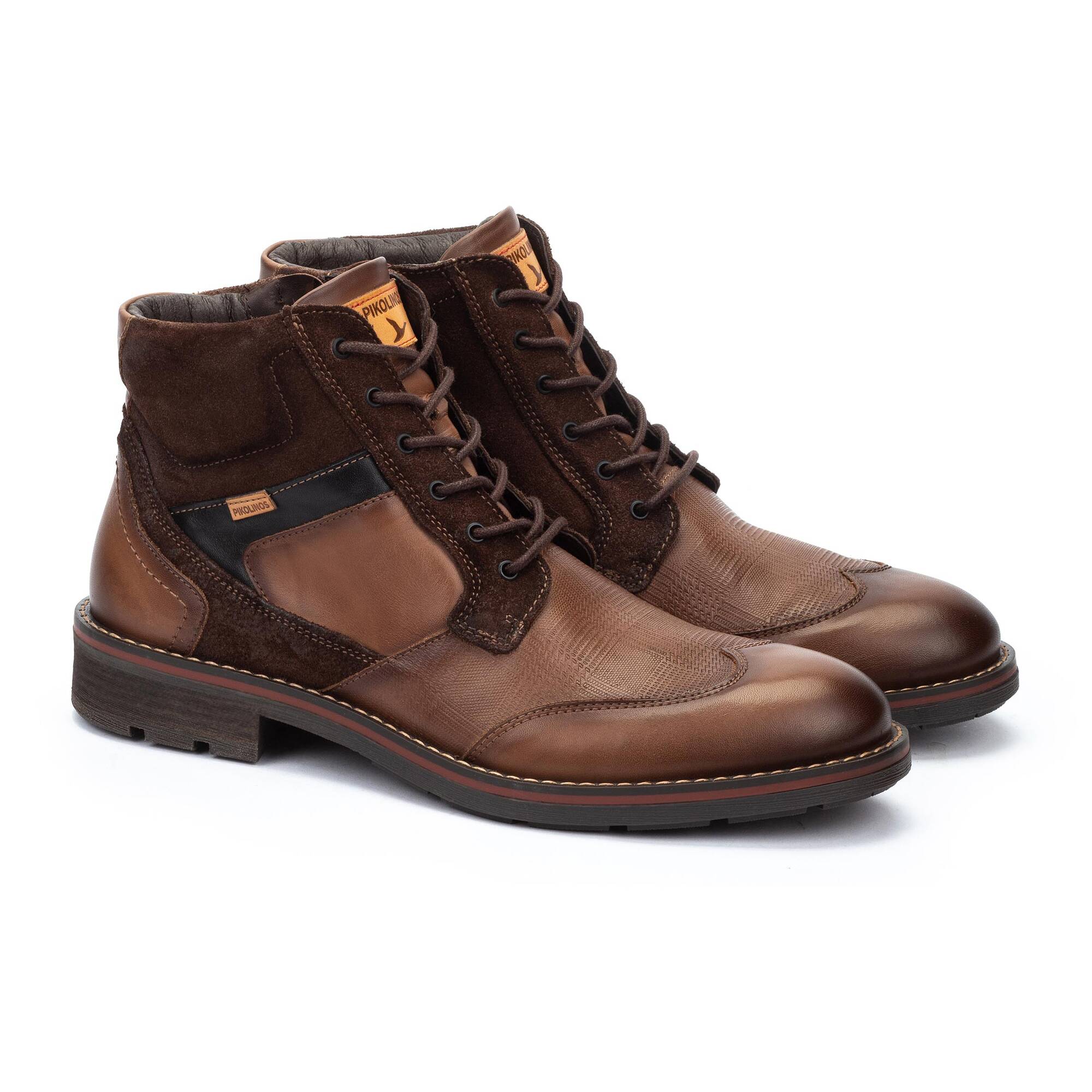 YORK - Botín con cordones y cremallera para hombre