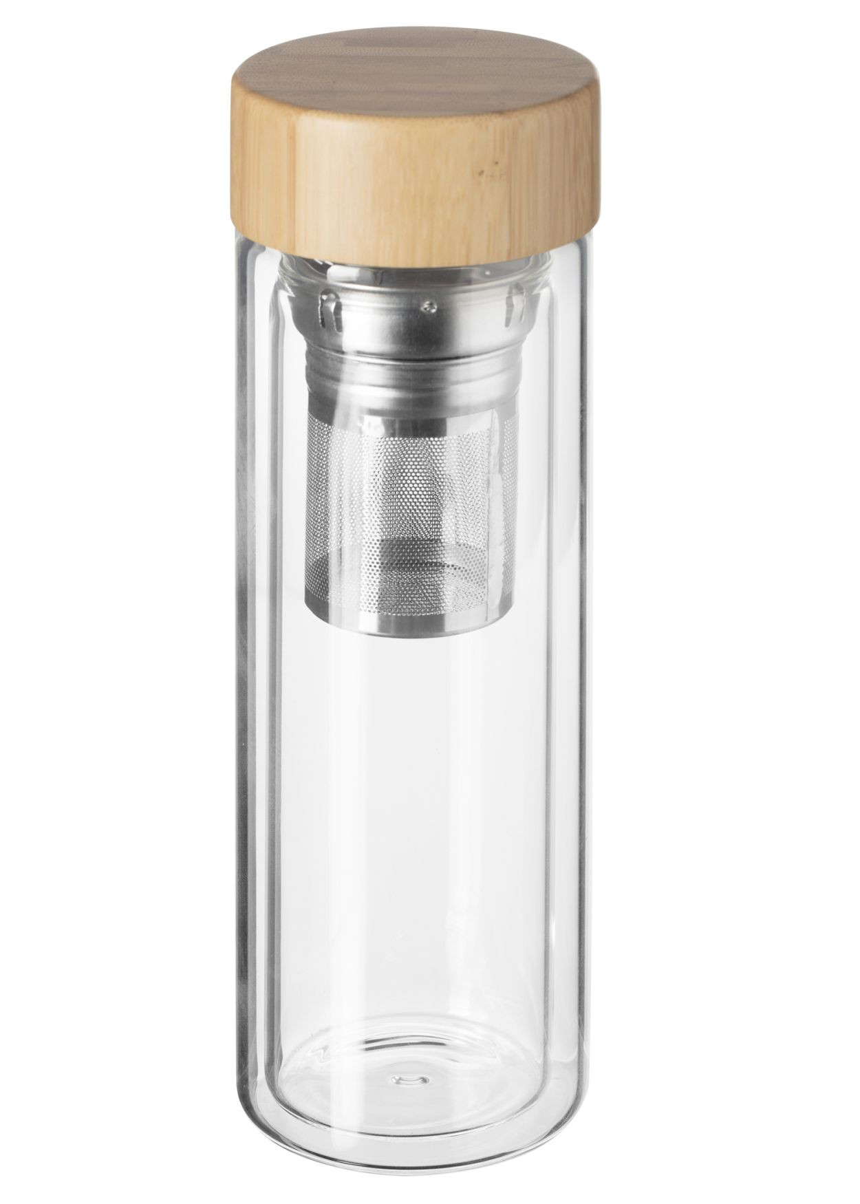 Dzbanek zaparzacz do herbaty 400 ml szklany z bambusem