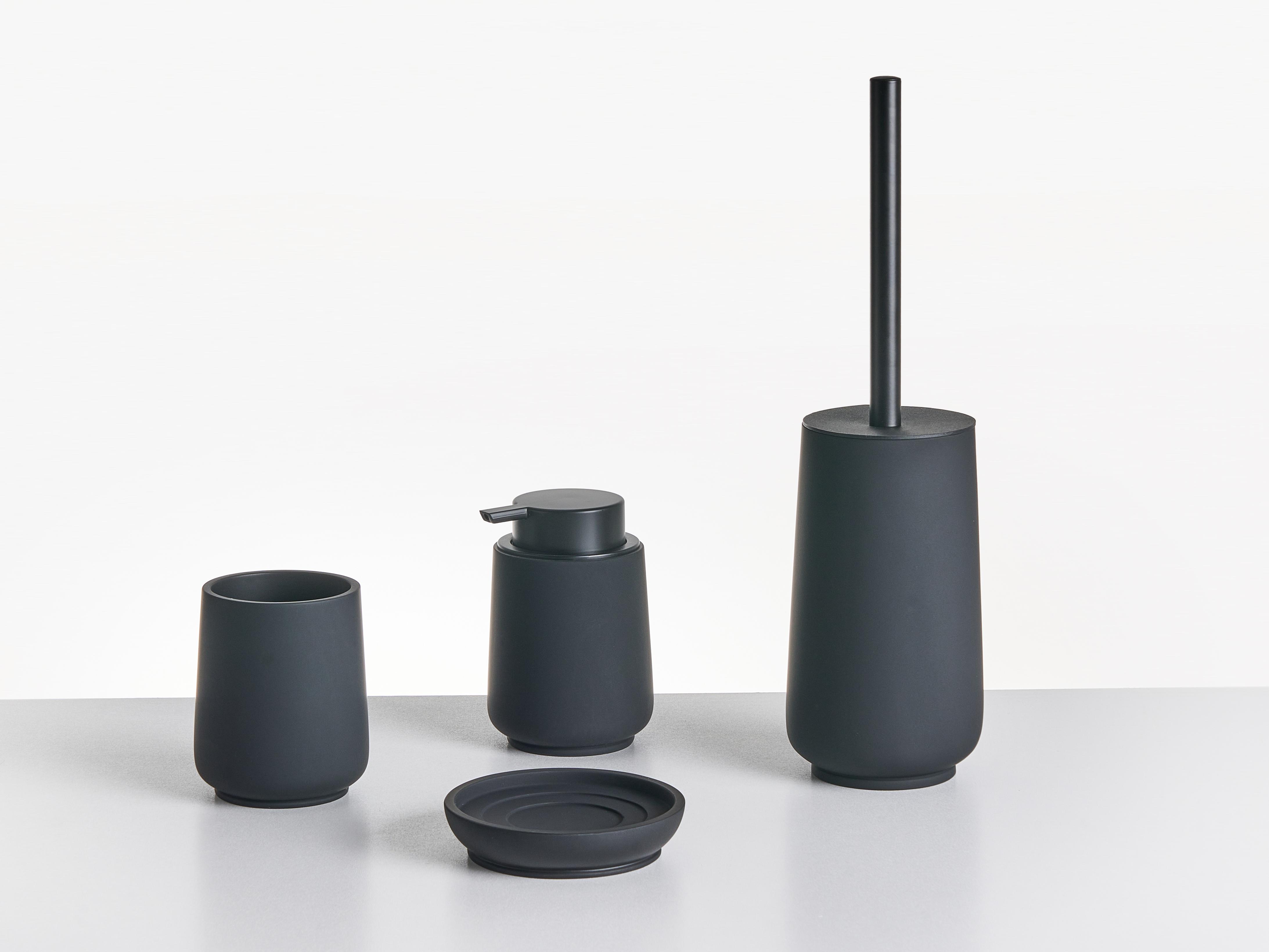 4-Piece Bathroom Accessories Set SUCHES Black