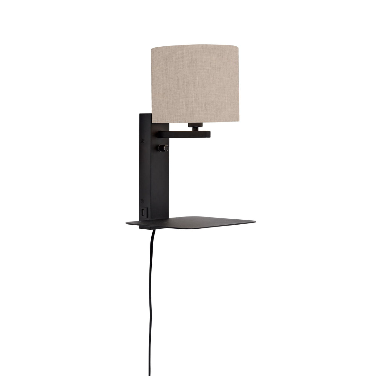 it's about RoMi wandlamp Florence - bruin - 24x22x42cm