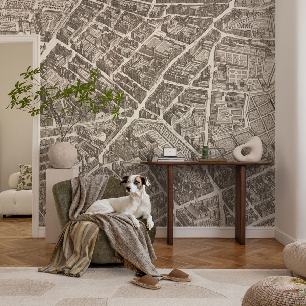 Samoprzylepna tapeta Miejski labirynt 104x70 Wallfluent