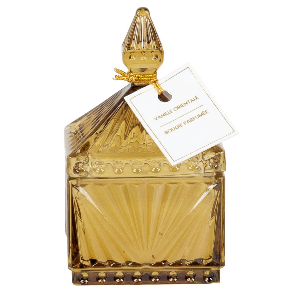 SOPHY - Bougie parfumée en verre jaune
