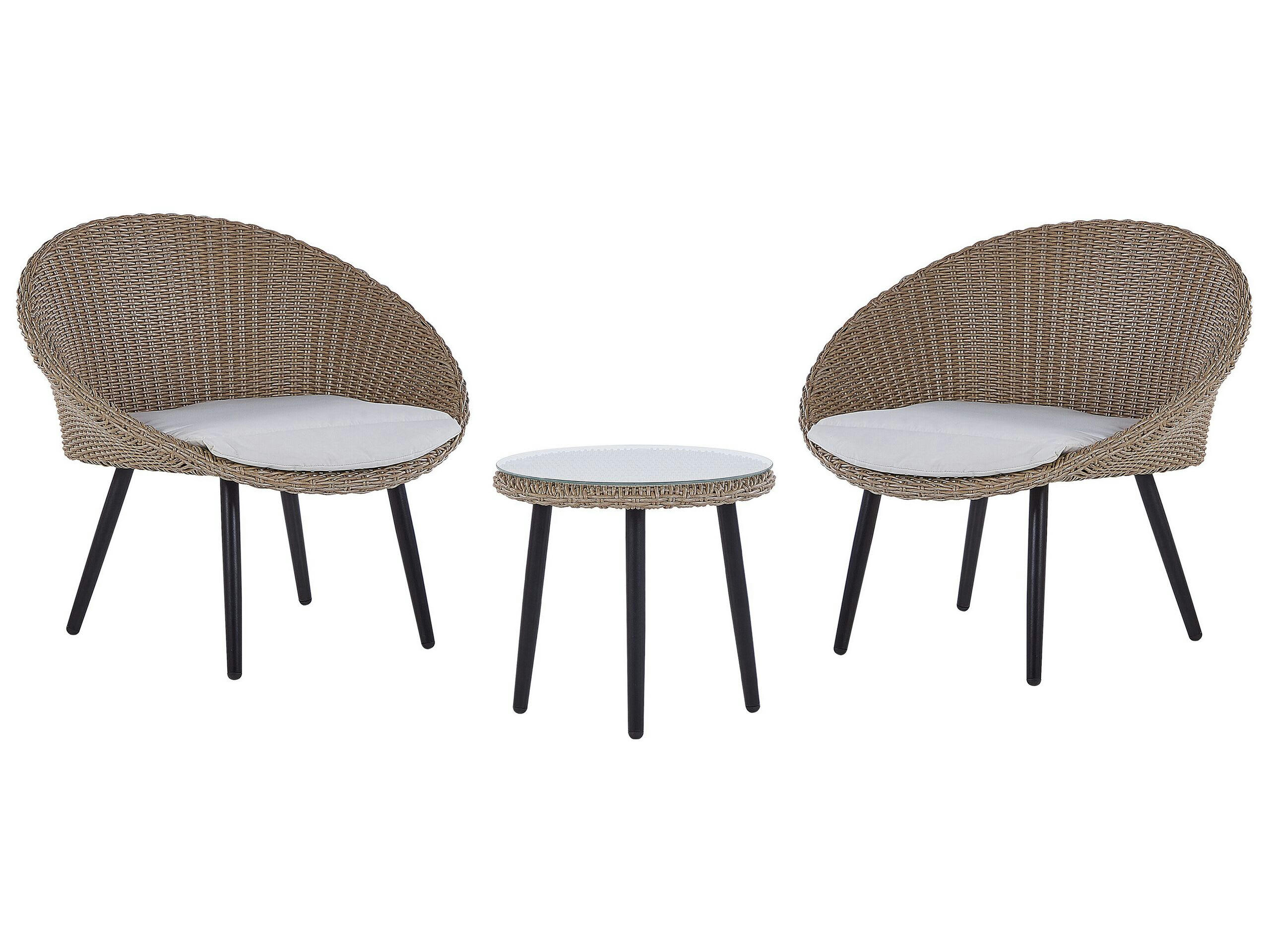 ORTIGIA - Ensemble de bistrot en polyrotin clair