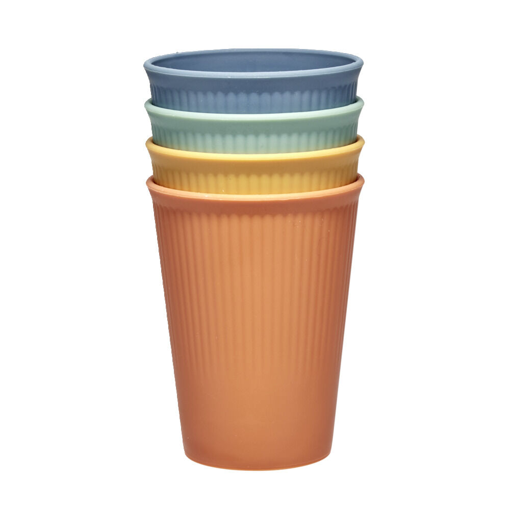Gobelet plastique x4 à pique nique Ø8,5xH10,5cm