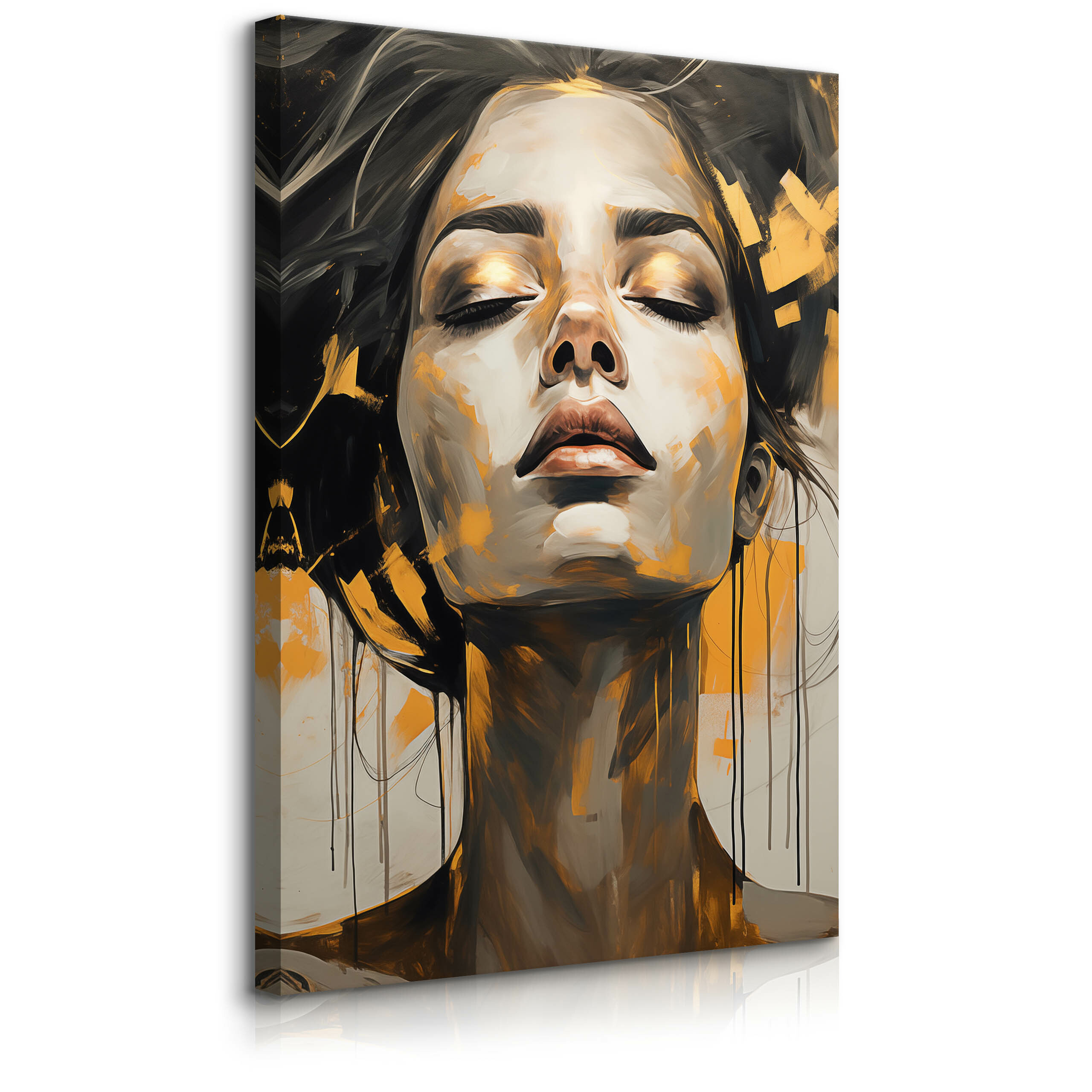 Obraz Abstrakcyjny Kobiecy Portret W Stylu Glamour 40x60cm