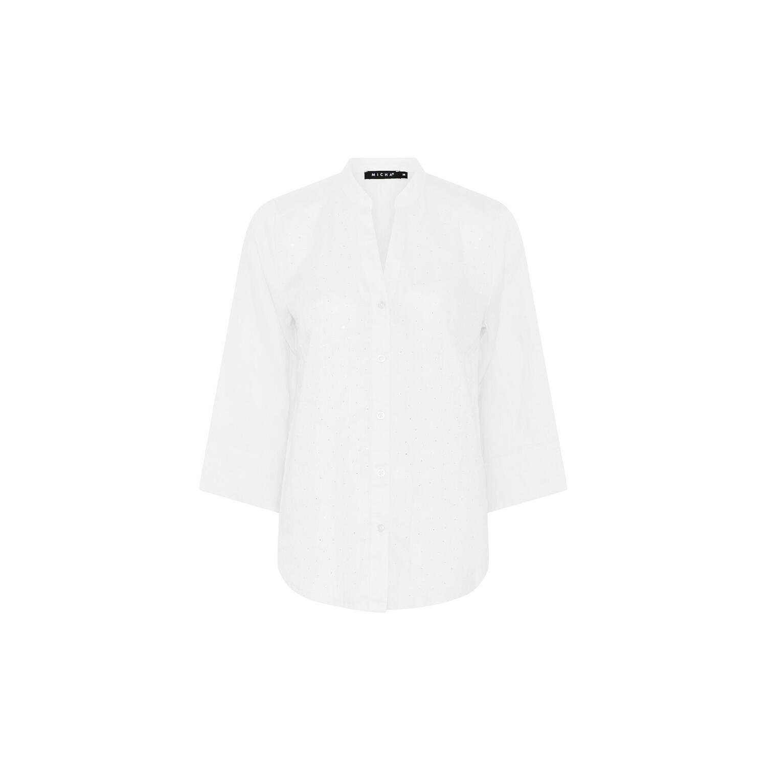Pure Linen Blouse, bright white