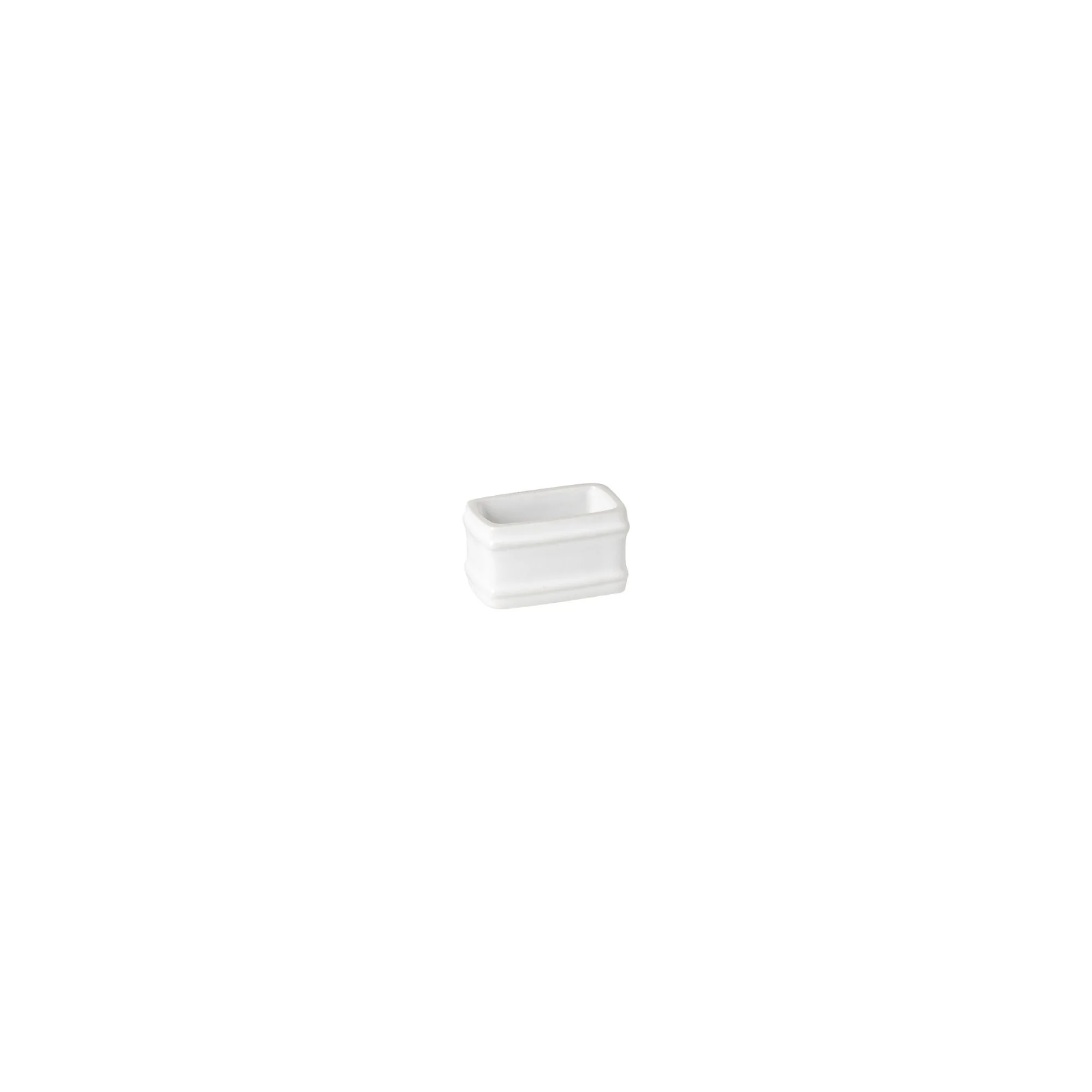 Set 4 Rectangular Ceramic Napkin Rings Friso