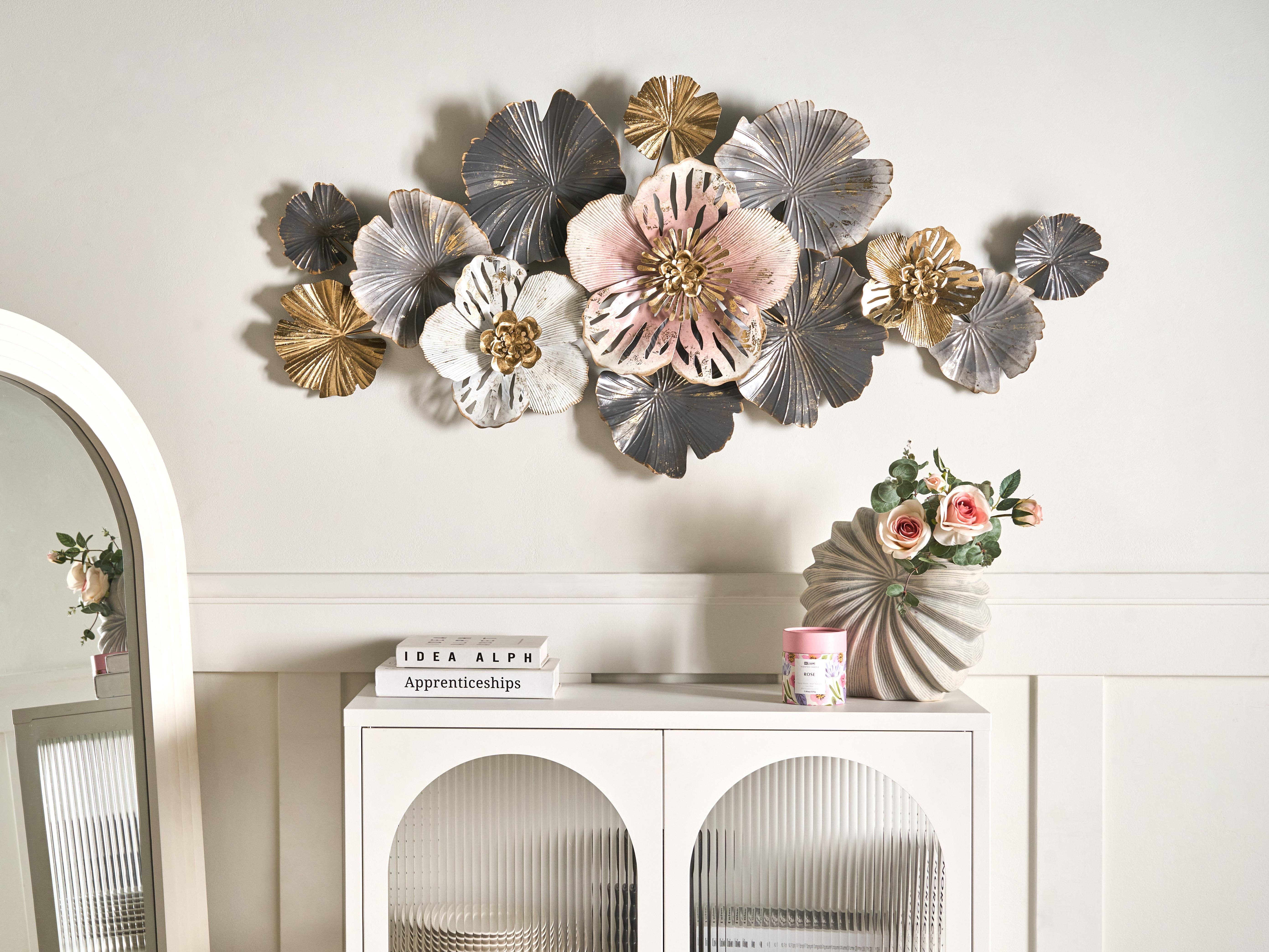 Wall Decor Flower MOLYBDENIUM Metal 60 cm Multicolour