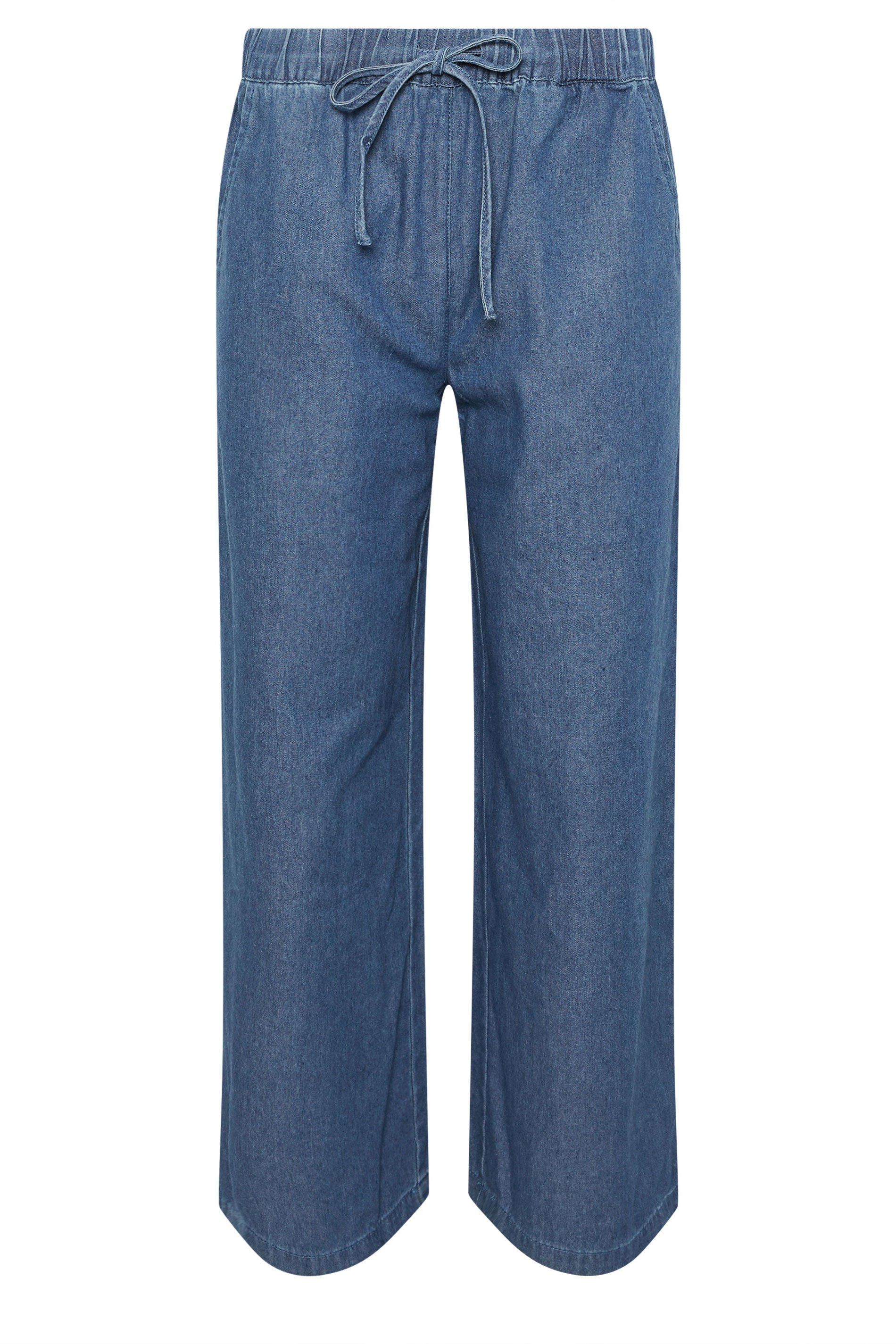 PixieGirl Petite Pull-On Wide Leg Jeans