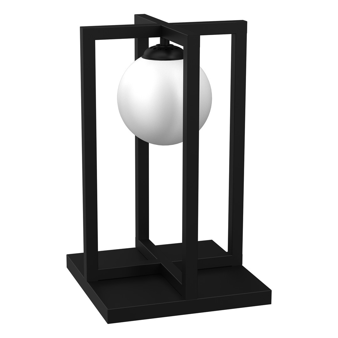 Lampa stołowaczarna Diego 1xE14x40W wys:40cm Milagro