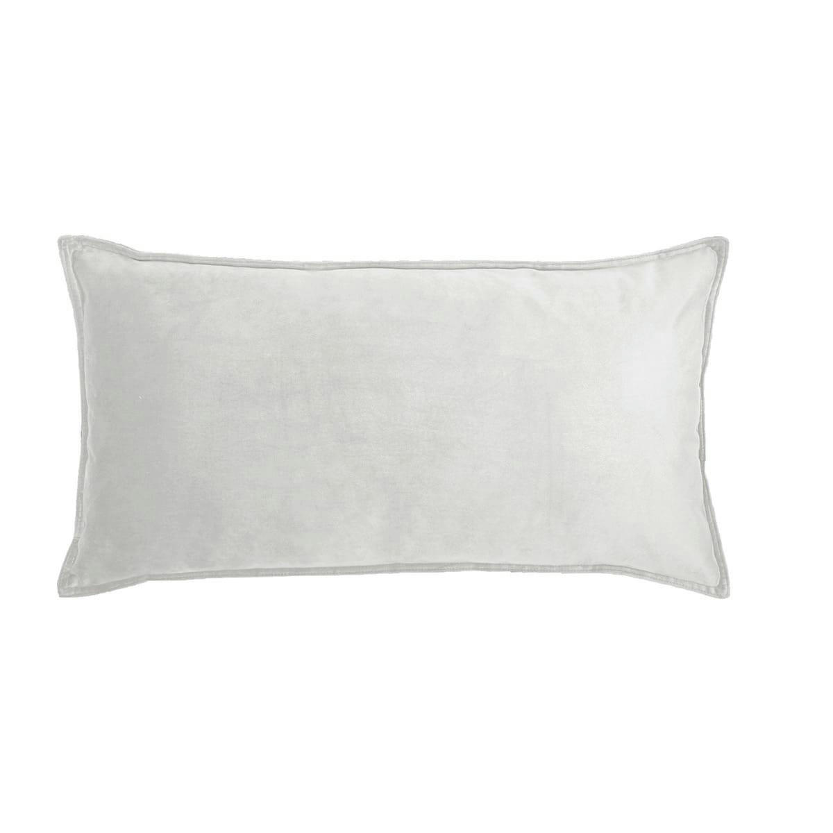 PIERRE - Coussin boudoir polyester pierre 30x60 cm