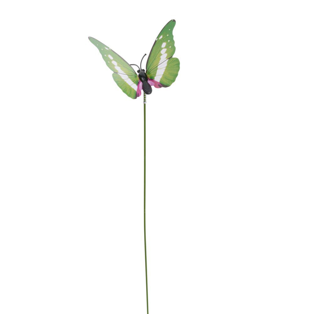 Décoration extérieure à planter H30cm en métal papillon coloré (3 modèles)