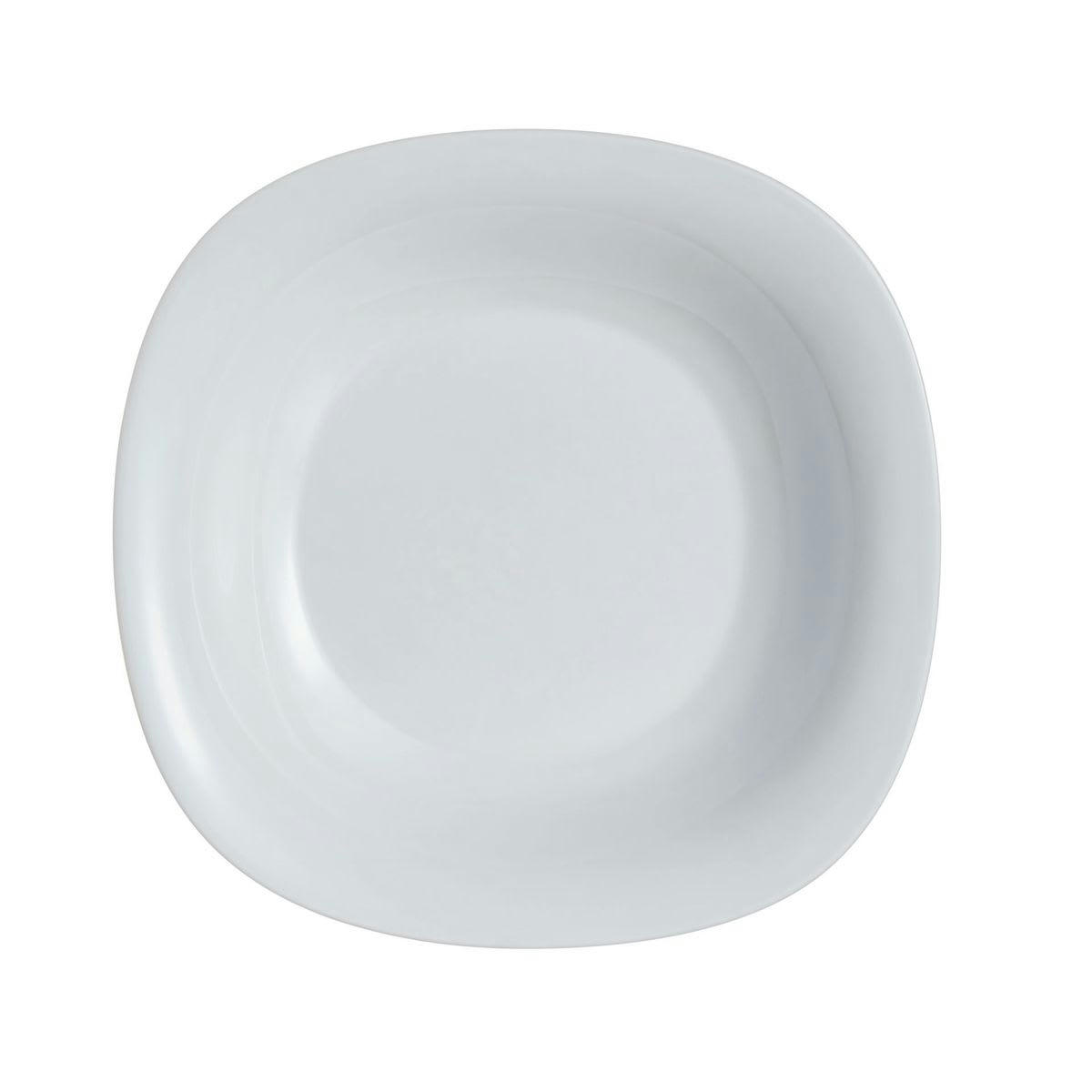 CARINE - Assiette creuse grise 22,8 x 21,2 cm