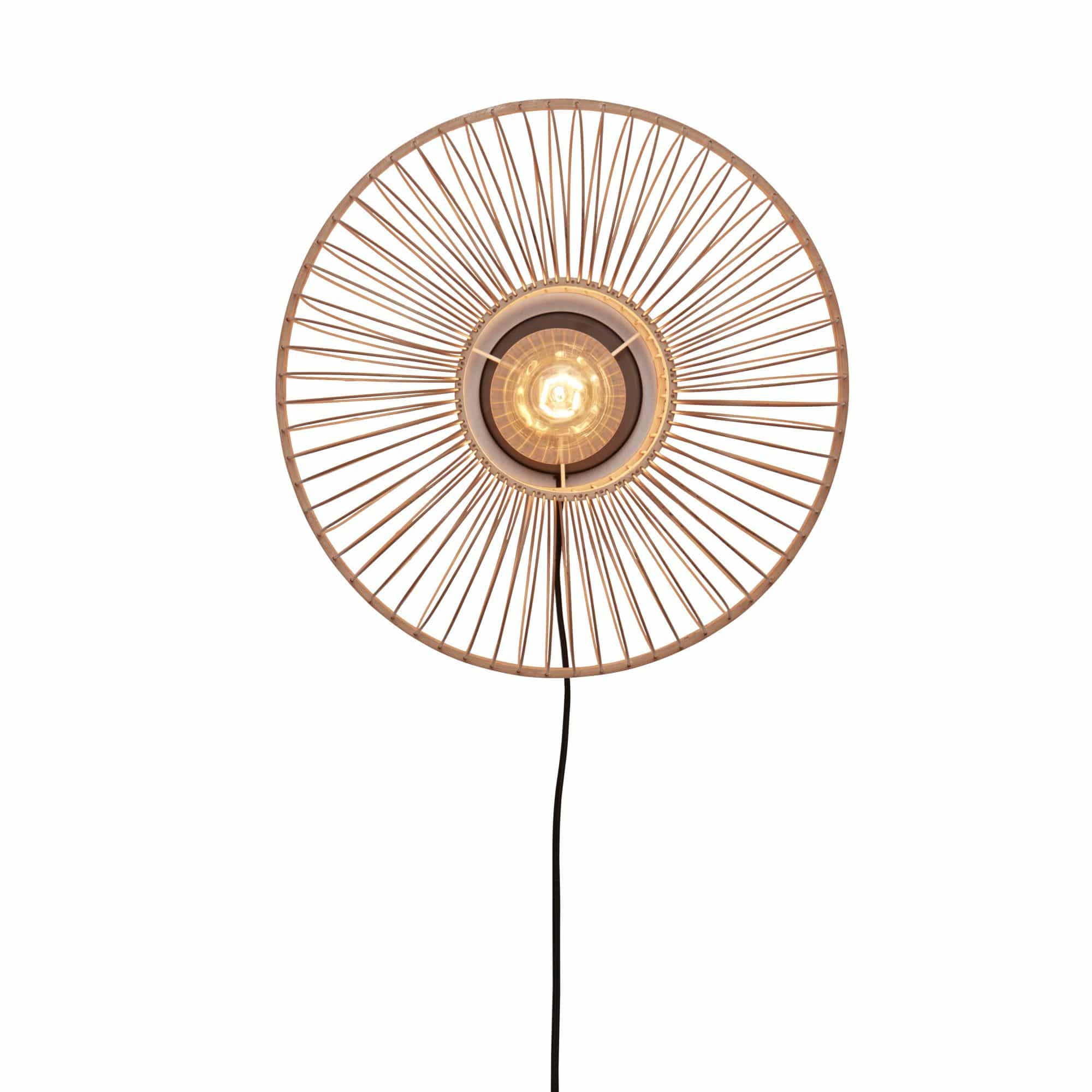 GOOD&MOJO wandlamp Hokkaido - bruin - Ø50cm