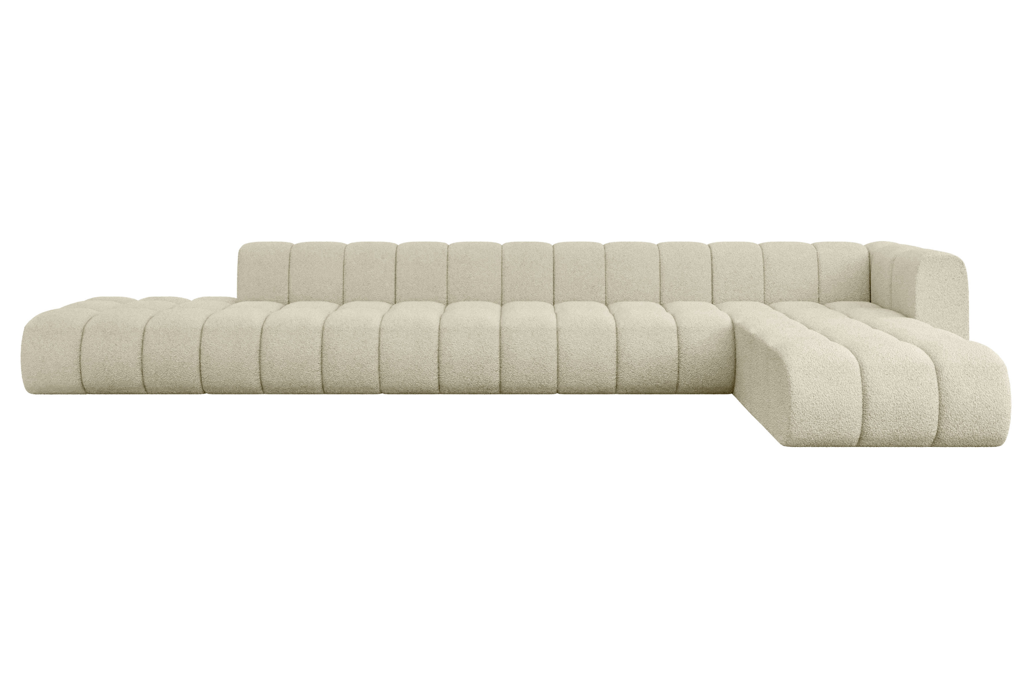 Narożnik prawostronny modułowy Zuvon-L3 - 478x177x70 cm Beżowy