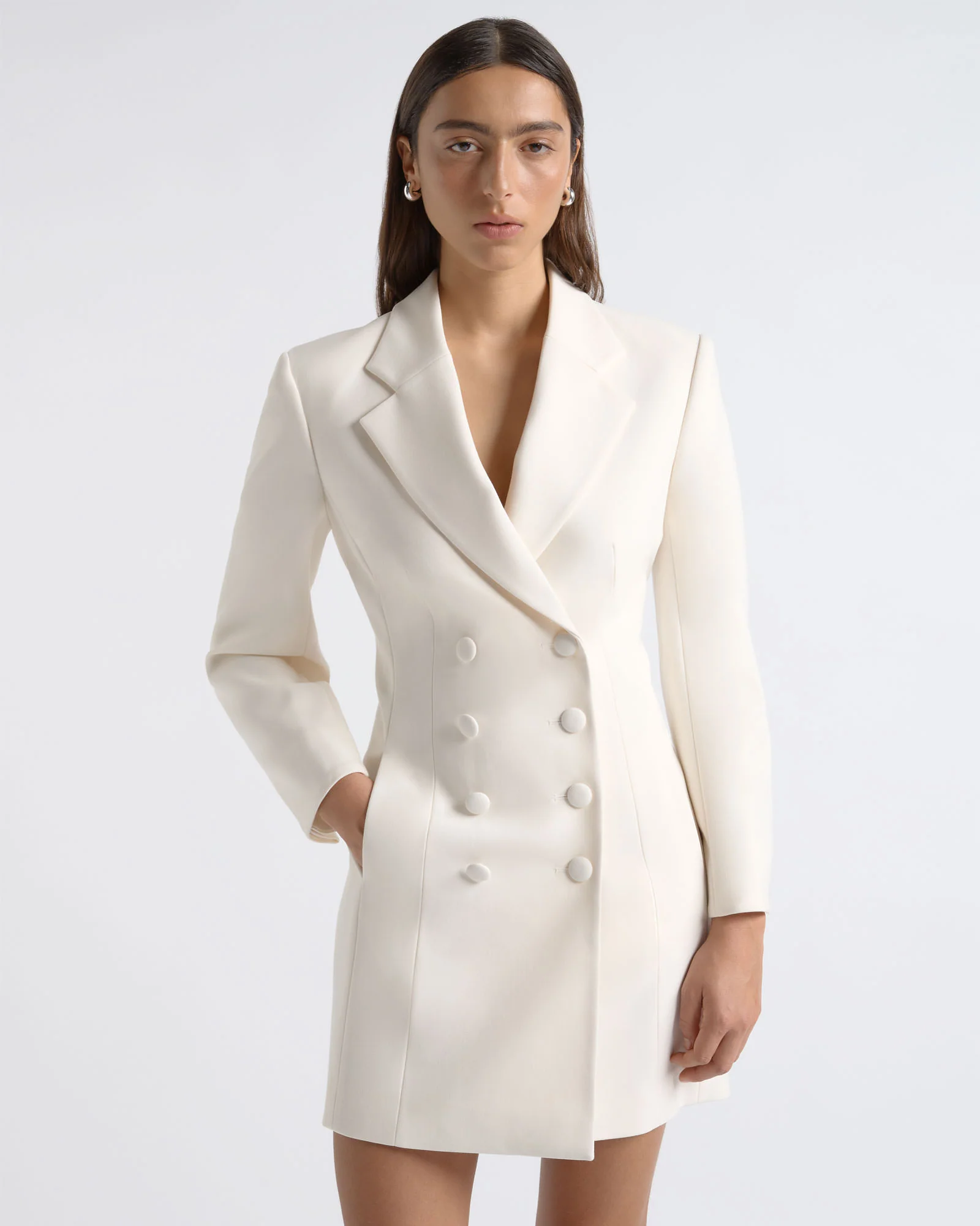 Double Breasted Blazer Dress