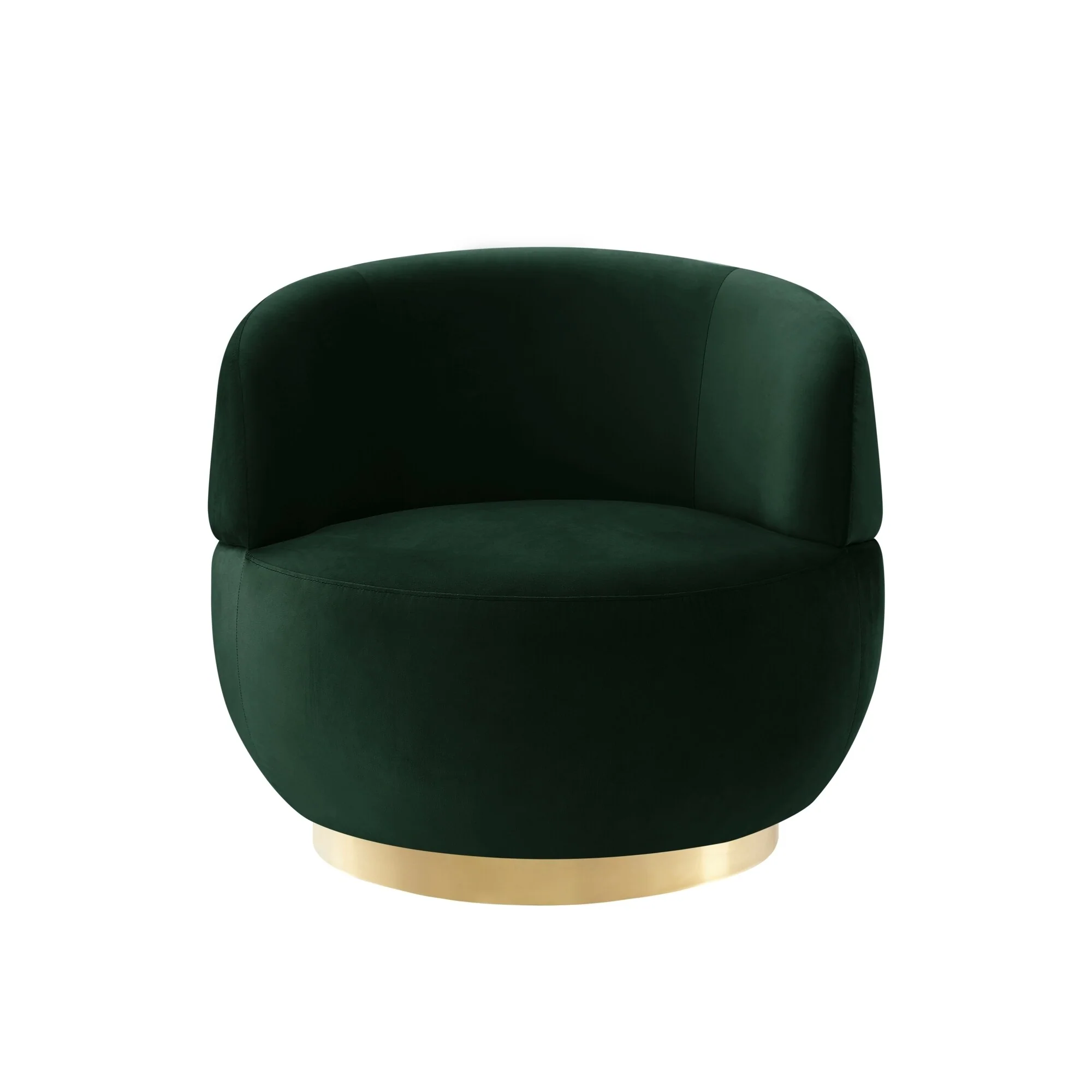 Gladys Swivel Upholstered Accent Chair With Round Arms