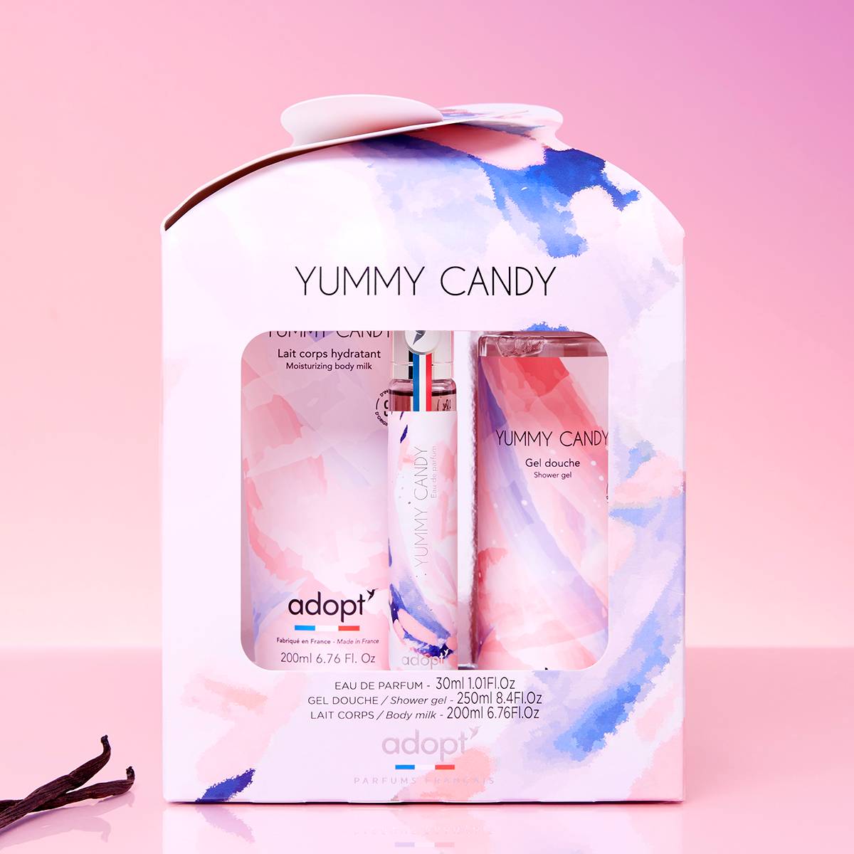 Yummy CandyCoffret eau de parfum 30 ml   gel douche 250 ml   lait corps 200 ml