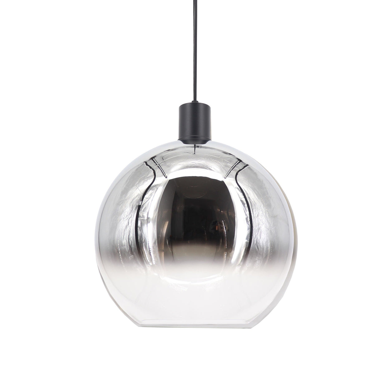 Artdelight hanglamp Rosario - 1 lichts - 30 x 175  cm - chroom