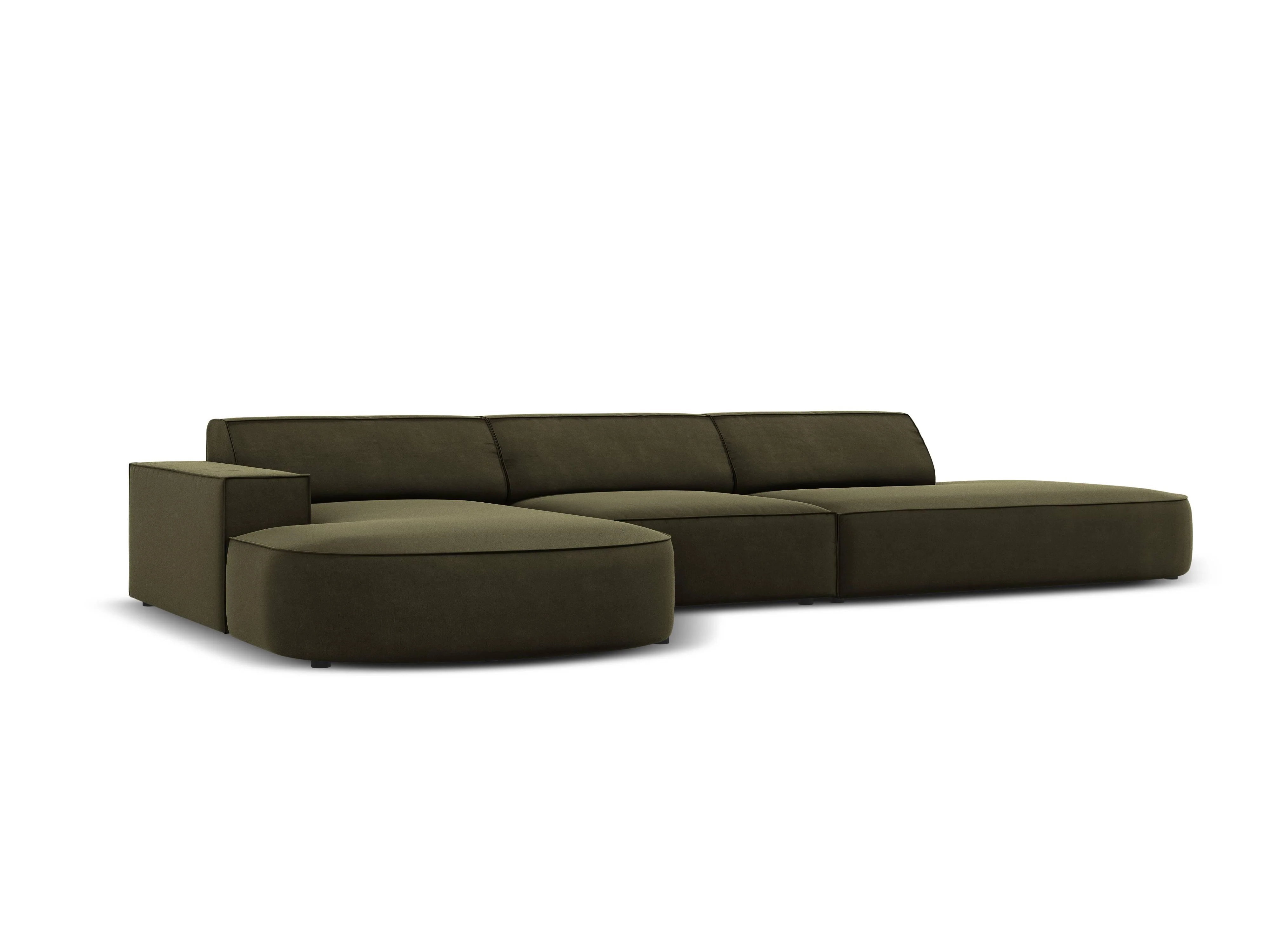 5-zits hoekbank Jodie velvet Chaise Longue links