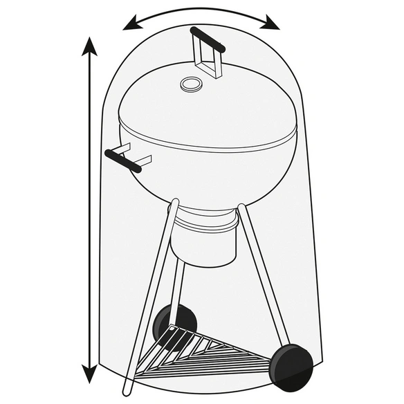 Abdeckhaubefür Grills, anthrazit