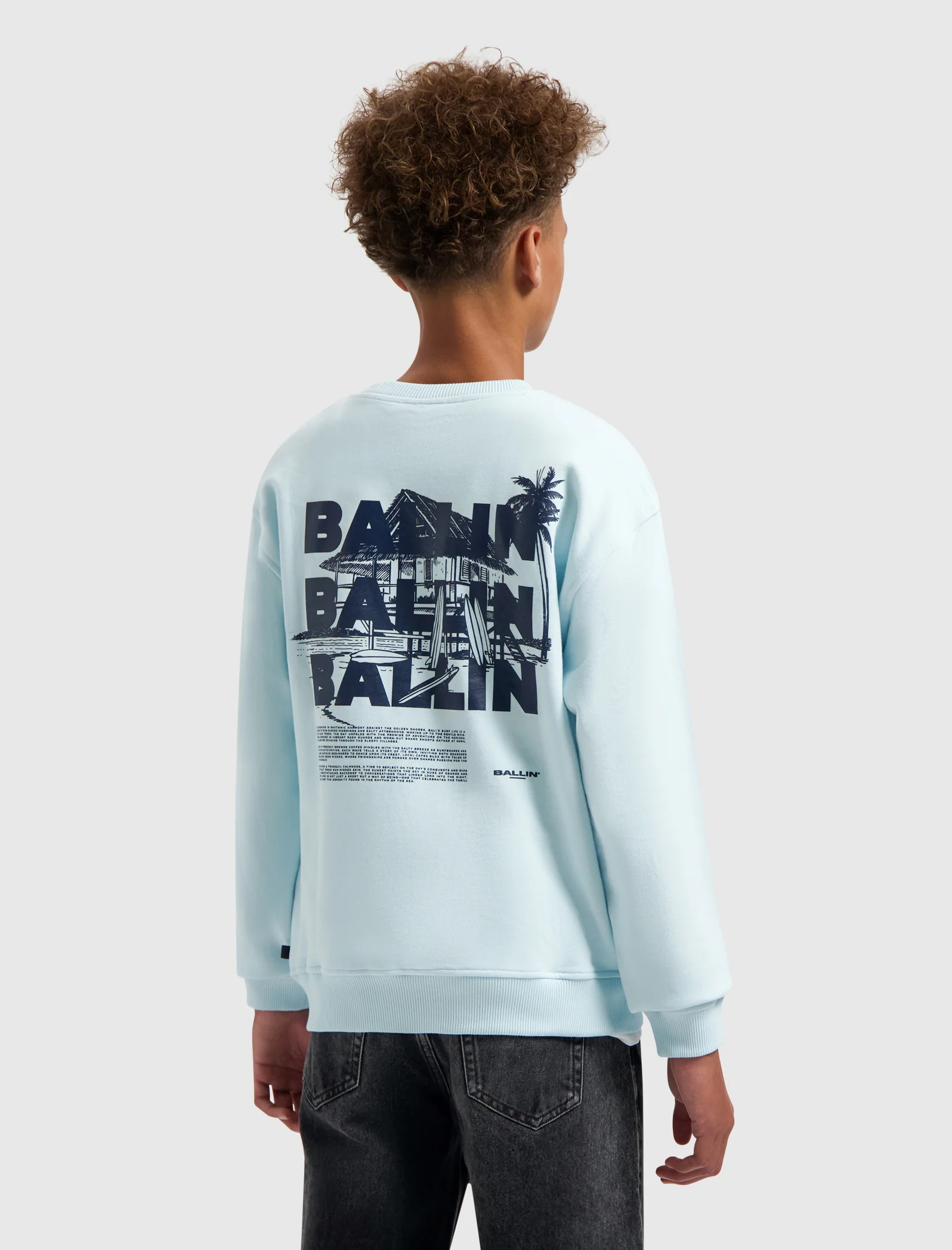 Junior Surfers Paradise House Sweater | Light Blue
