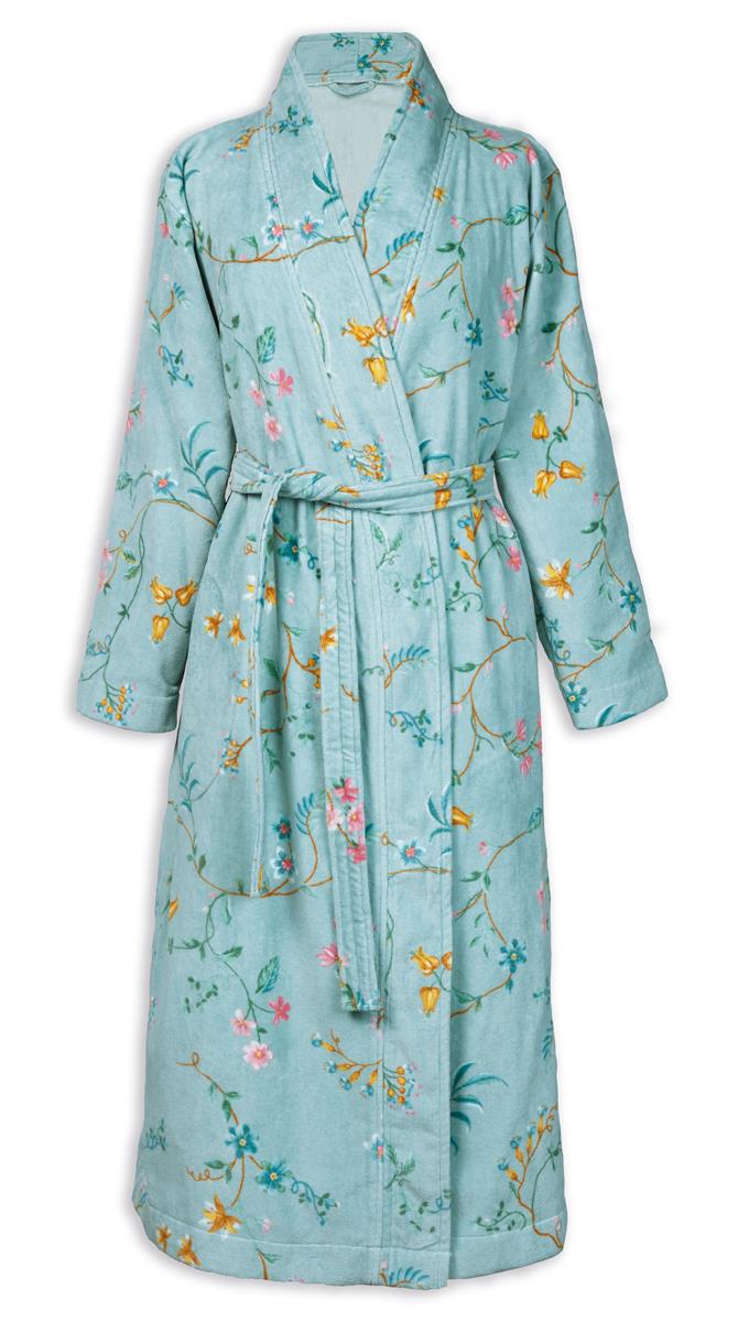 Pip Studio badjas Les Fleurs - L - blauw