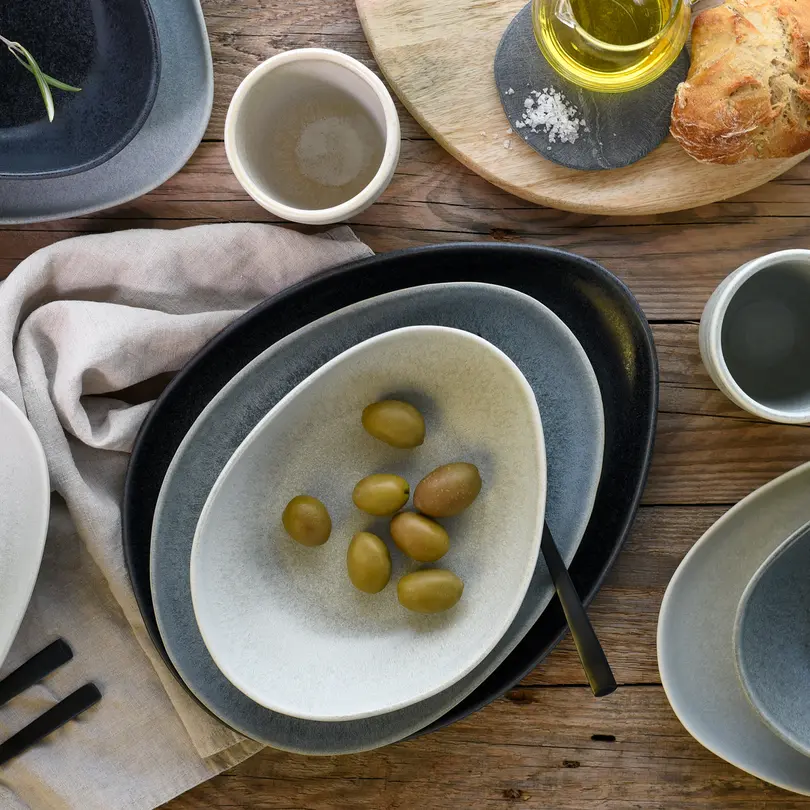 Tiefer Teller 4er-Set Pietra