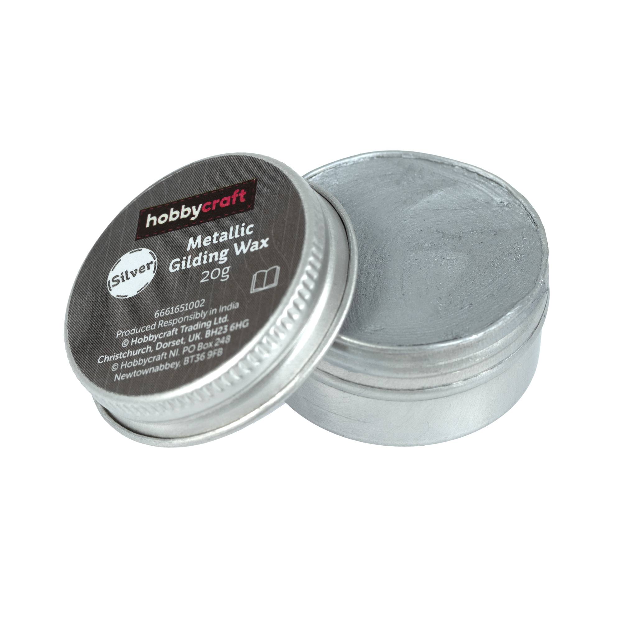 Silver Metallic Gilding Wax 20ml