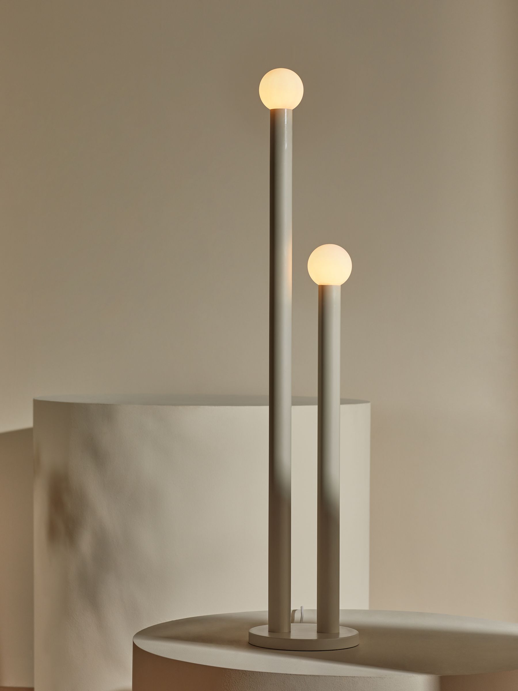 Graysen Floor Lamp in Cream