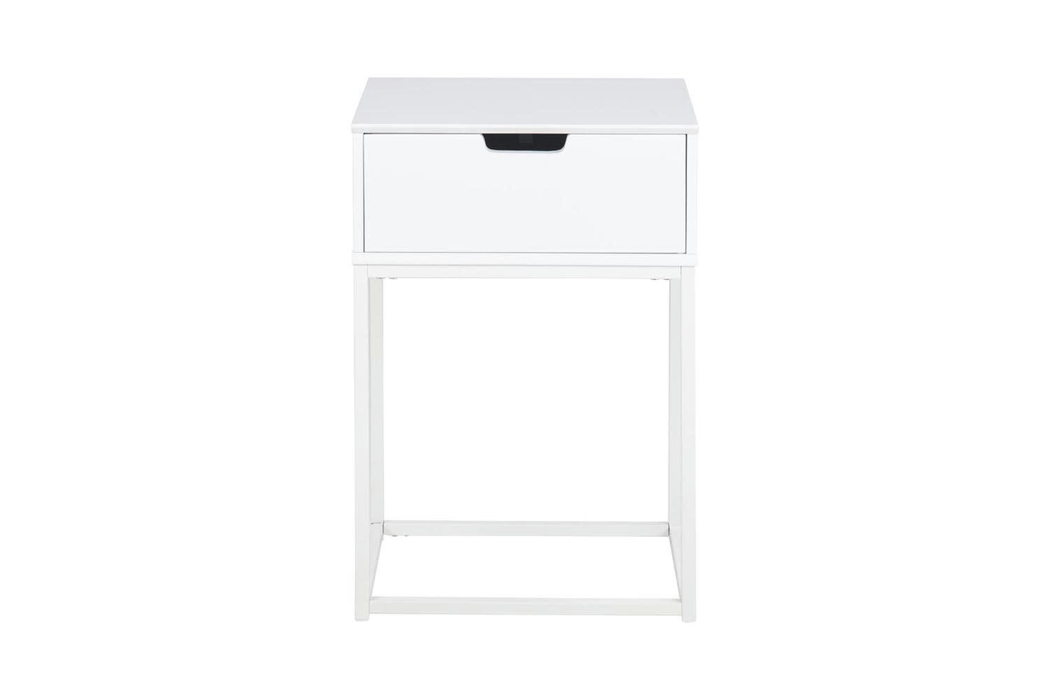 SLUMBER - Table de chevet blanc tiroir