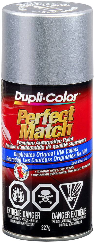 Dupli-Color Perfect Match Premium Acrylic Lacquer Automotive Aerosol Spray Paint, Diamond Silver (L97A), 227-g