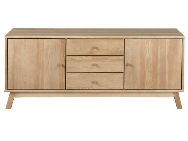 Komoda II drewniana OREGON WOOD, kolor dębowy