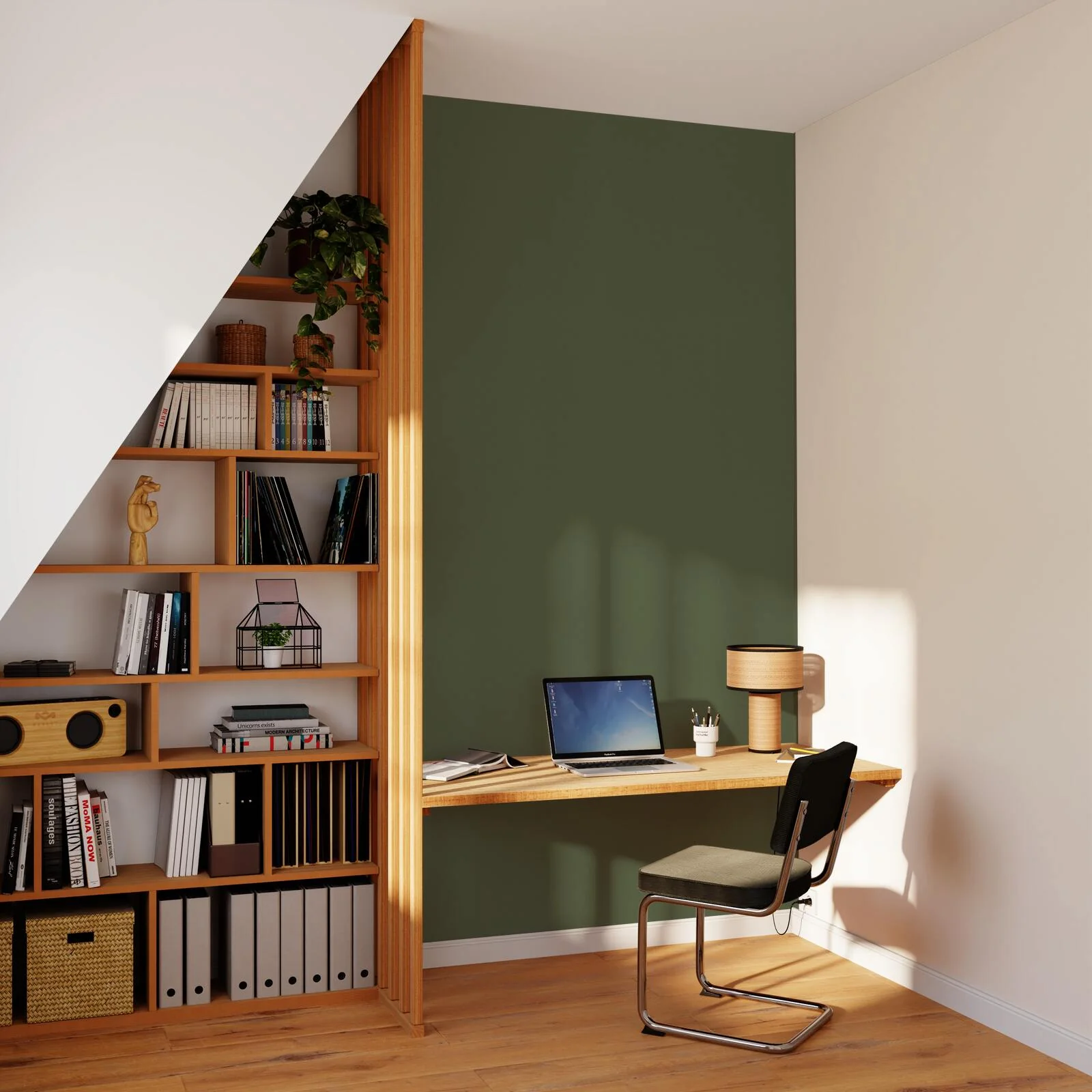 4MURS Papier peint intissé NUNCA coloris vert foret
