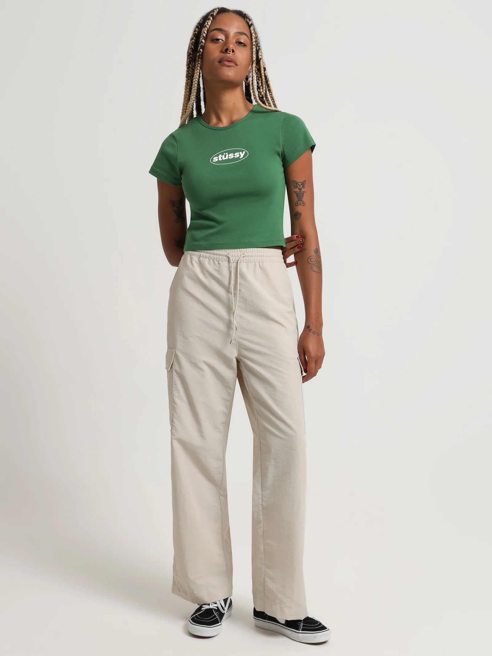 Nylon Cargo Pants
