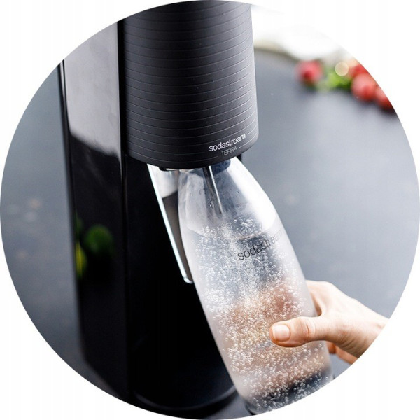 SodaStream butelka Fuse x2 1L duża czarna zestaw