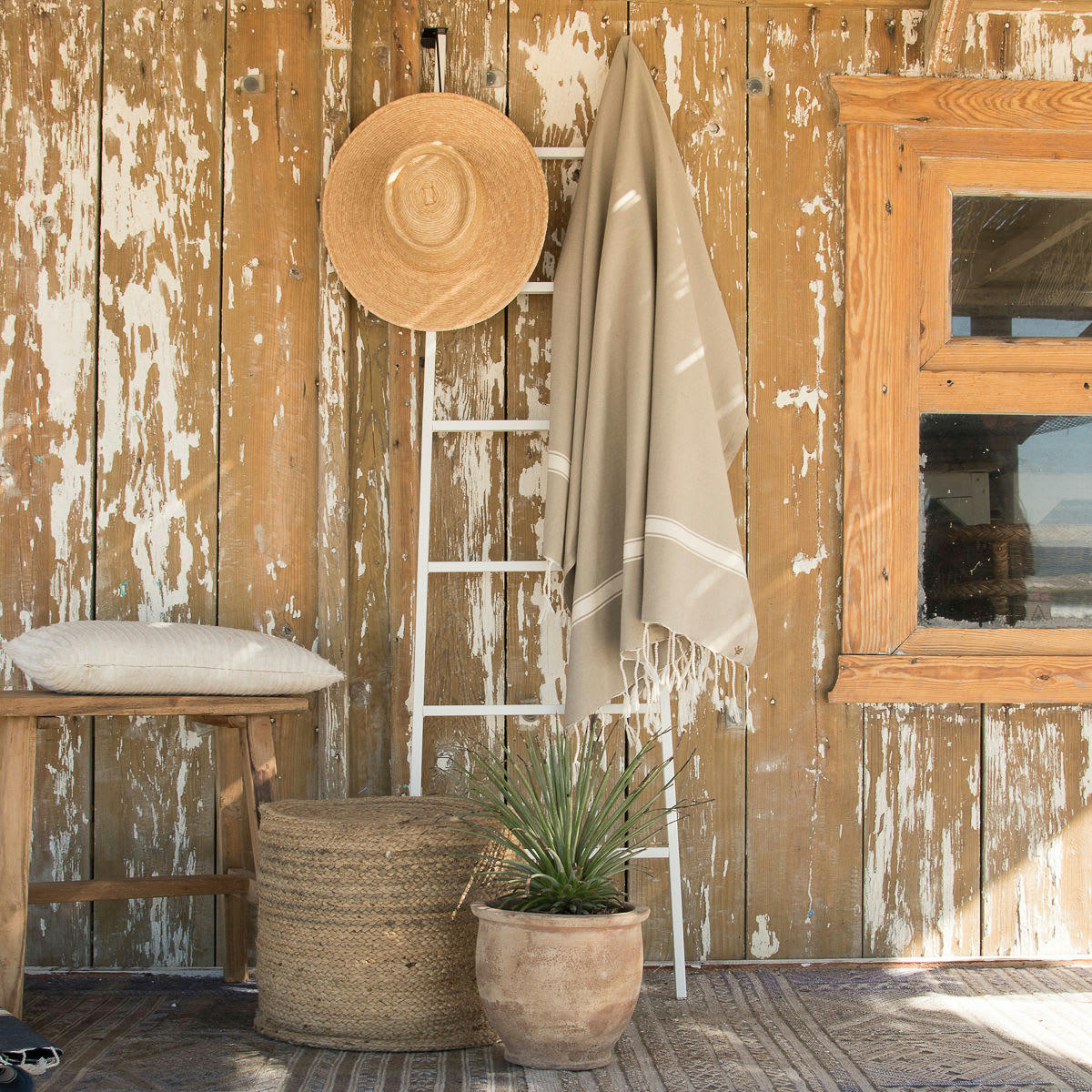 MARSA - Fouta coton  100x200 taupe