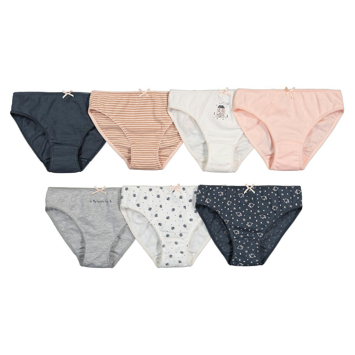 Lot de 7 culottes en coton