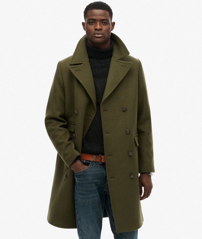 The Merchant Store - Wool Blend Long Coat