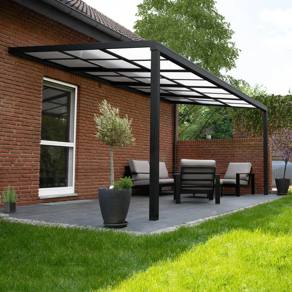 HOME DELUXE Terrasoverkapping SOLIS DELUXE grijs 290 x 295 x 233 / 272 cm