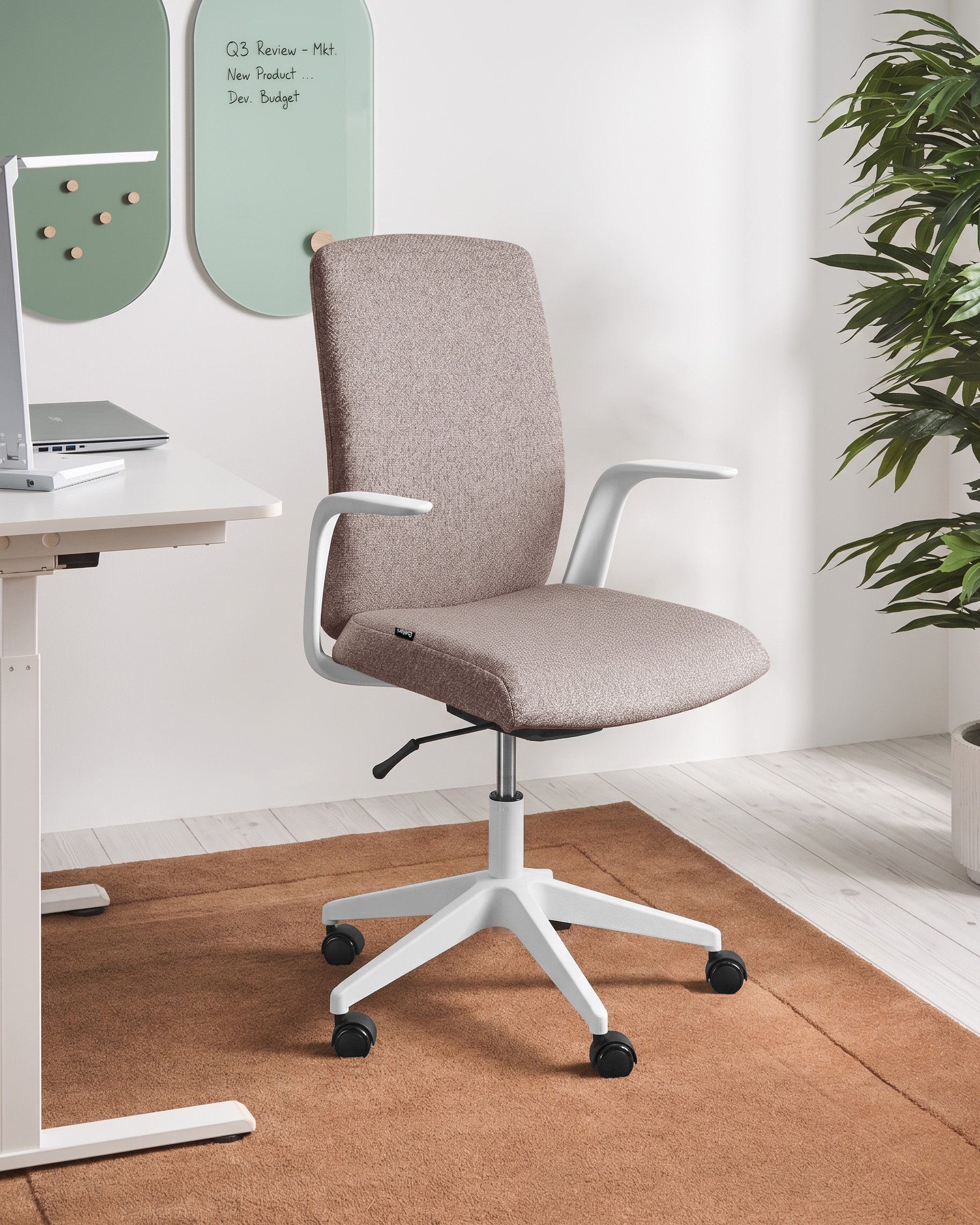 Office Chair CAPTAIN Fabric Brown