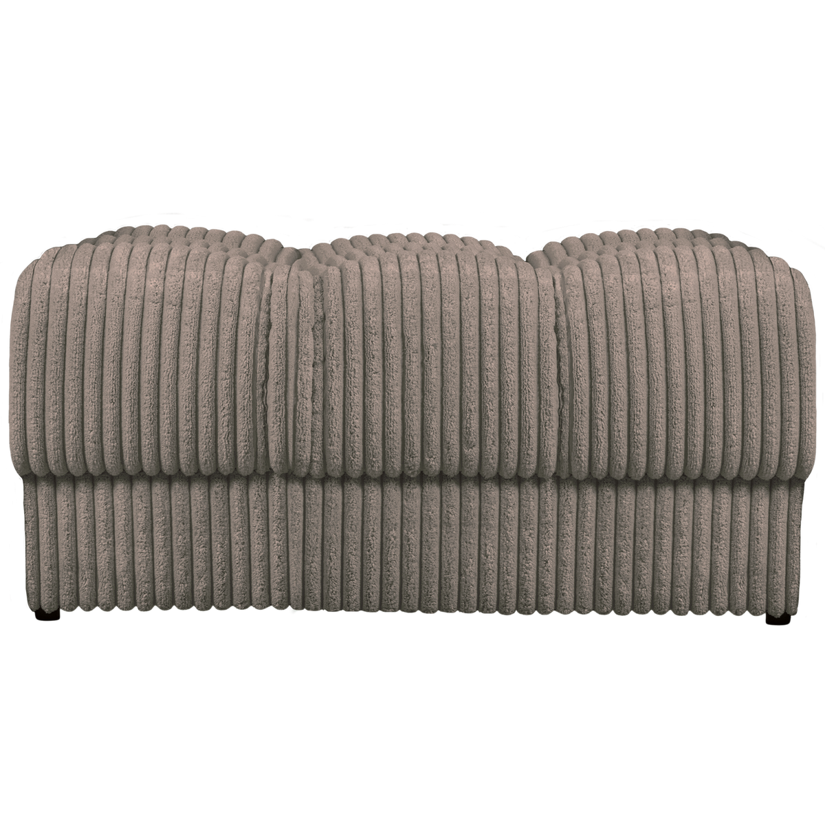 WOOOD hocker Second Date - Grove Ribstof - Mud - 42x82x61