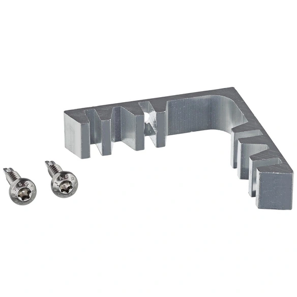 Verbinder, Aluminium, silberfarben, 8 Stück