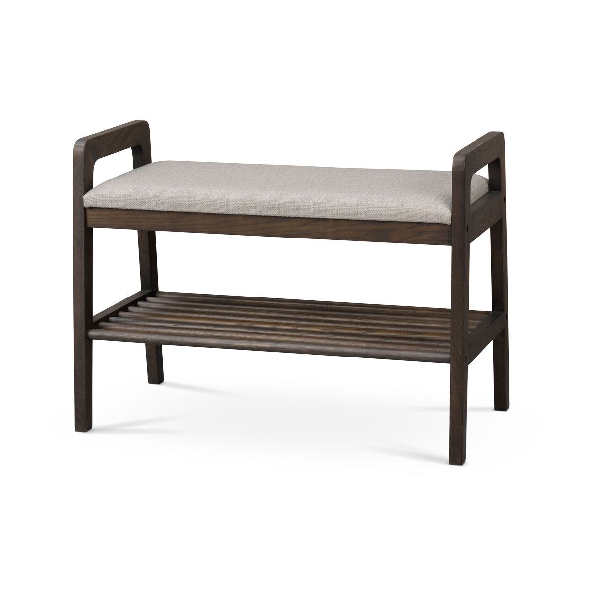Rowico Home Inverness eikenhouten bankje met zitkussen - 75 x 55 cm