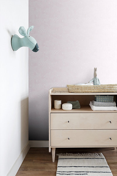 Origin Wallcoverings papier peint zèbres rose clair 53 cm x 10.05 m